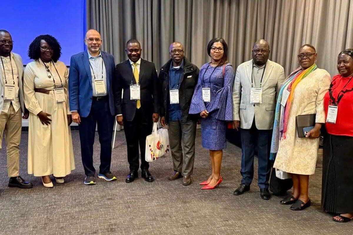 Members of the Africa Association of Methodist Institutions of Higher Education (AAMIHE) and Roland Fernandes, general secretary for General Board of Higher Education and Ministry, attend a joint conference with the Africa Association of United Methodist Theological Institutions (AAUMTI) focusing on “Pan-African Collaborative Partnerships for Sustainable Development of Higher Education Institutions.”