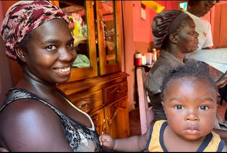 Well-baby visit for Start Right program, HAPI, Felisane Clinic in La Gonave, Haiti. Partner clinics in Haiti also received grants. (Photo: Courtesy of HAPI)