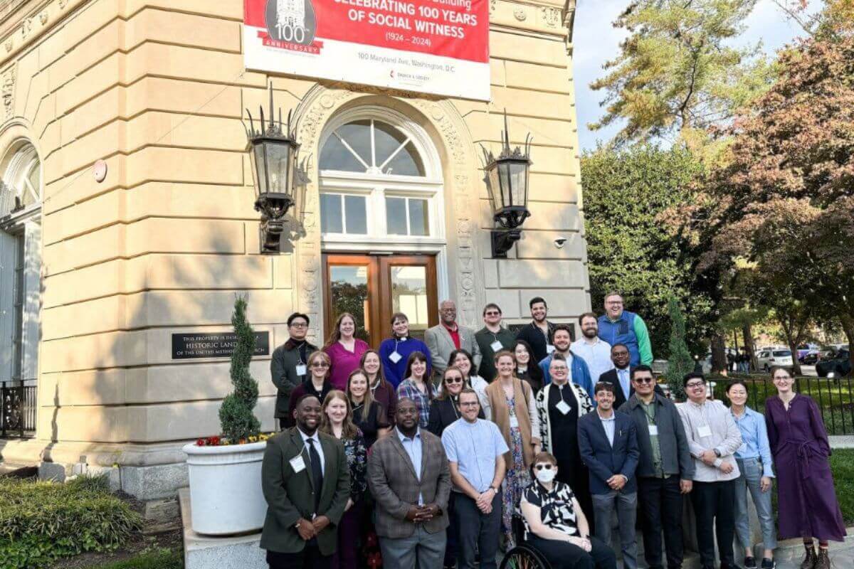 UMC young adult clergy at the Church and Society 2024 Young Adult Clergy Leadership Forum, Washington, D.C., October 28-30, 2024.