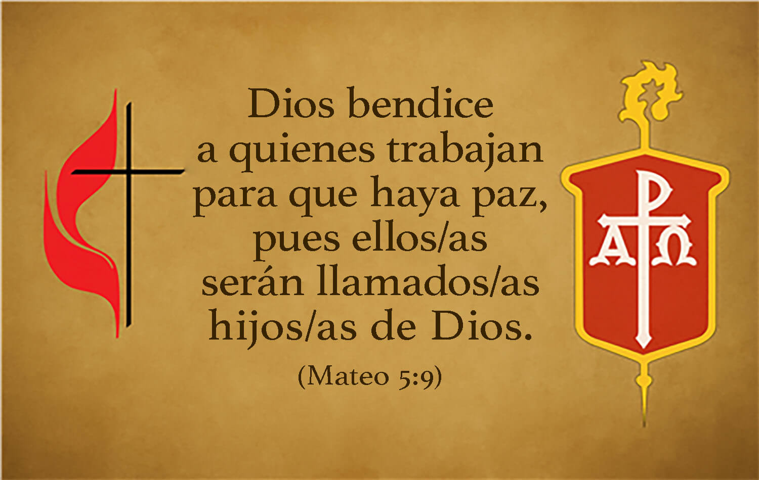 Ante la creciente escalada militar en Medio Oriente, los obispos de la Iglesia Metodista Unida hicieron un llamado urgente a la oración y a la búsqueda de la paz, lamentando la pérdida de vidas inocentes. Ilustración original cortesía del Concilio de Obispo/as; versión en español Rev. Gustavo Vasquez, Noticias MU.