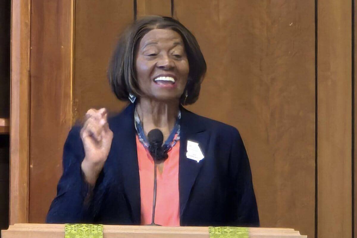 Mary Stamper-Murray, member of United Women in Faith at Hoosier Memorial United Methodist Church, Atlanta, Georgia. Photo courtesy of Tri-Cities United Methodist Church East Point Campus.