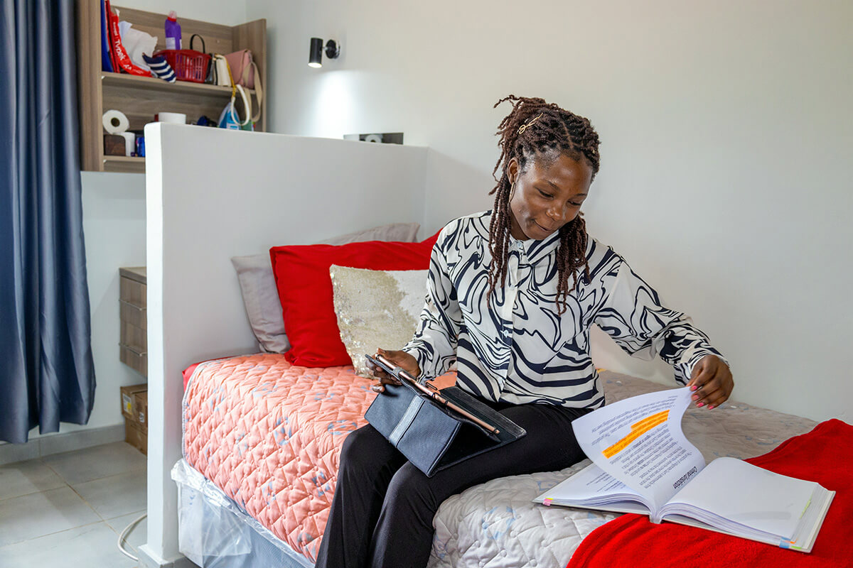 Safe, comfortable campus housing for female students is in high demand at Africa University, given its rural location and the lack of reliable public transportation. The United Methodist Church’s Upper New York and Susquehanna conferences have approved a project to raise $1.5 million to build a new women’s dormitory at the university. Photo courtesy of Africa University.