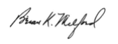 Brian Milford signature